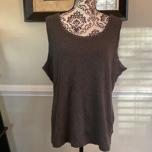 Karen Scott Charcoal Sleeveless Tank Top